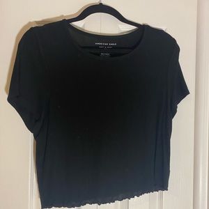 American Eagle Black Crop Top